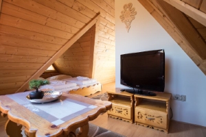 Schlafzimmer im Forster House Appartement